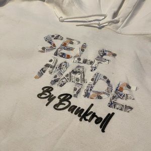 White self made hoodie